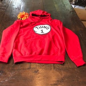 Universal’s Thing 1 Red Hoodie Sweatshirt.
